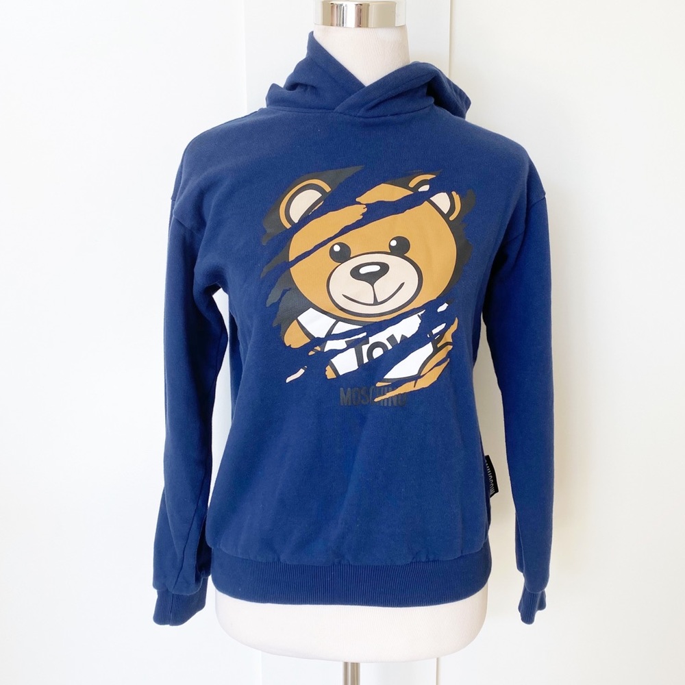 Moschino Kid Teen Teddy Bear Hoodie size 14 years